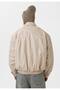 Vintage Unisex Cream Oversize Balloon Sleeve Jacket - 3