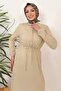 Beige Marine Shirt Collar Dress 1367 - 5