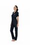20051 Women's Navy Short-Sleeved Full-Button Pajama Set - 3