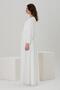 A036-Pleated Belt Maternity Chiffon Evening Dress - 3