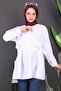 White Waist Belted Tunic - 3