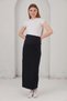 2569-Maternity Clothing Zipper Pocket Fabric Skirt - 2