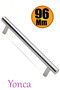 Clover 96 mm - 9.6 cm Metal Bright Chrome Furniture Kitchen Cabinet Drawer Cabinet Handle Handle Handles. - 7