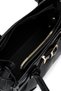 Belt Detailed Faux Stingray Leather Women's Shoulder Bag Girls Black - 5