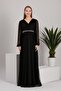 A0024-sim Polka Dot Tulle Maxi Maternity Evening Dress Babyshower Dress - 6
