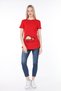 4473-Baby Viscose Maternity Short Sleeve T-shirt Facing from Zipper - 2