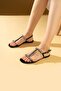 Women's Black Comfortable Sole Daily Beach Beach Style Stone Sandals