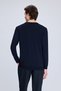 Lacivert Regular Fit V Yaka Rayon Kazak - 5