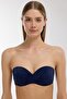63549 Navy Blue Strapless Bikini Top - 2