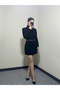 Black Knitwear Dress - 2