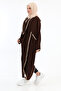 Casual Draped Pocket Phenomenon Cross Tunic Bitter Brown - 2