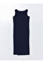 U-Neck Dress and Cardigan Set - 7