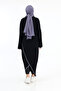 Casual Draped Pocket Fenomen Cross Tunic Black - 8