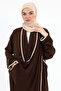 Casual Draped Pocket Phenomenon Cross Tunic Bitter Brown - 6