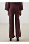 Lcw Modest Standard Fit Textured Wide Leg Women's Pants - 4