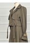 Double Trench Coat Suit with Skirt Pocket Rc3080 - 3