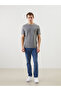 Crew Neck Short Sleeve Printed Combed Cotton Men's T-Shirt (S5) - 2