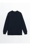 Trendlucky Men's Sweatshirt with Oval Collar and Long Sleeves - 5