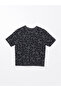 Anthracite Crew Neck Leopard Print Women's Knitwear Sweater - 5