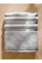 Line Embroidered Cotton Face Towel 50X80 cm - 3