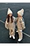 Unisex Children's Winter Chons Slogan Cotton Sweatshirt Tracksuit Top and Bottom Set - 3