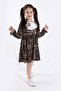 Girl Scalloped Leopard Dress - 2