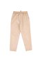Girl's Stone Color Leather Trousers - 3