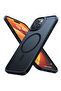 Magnetic Shockproof Case for iPhone 15/14, 12FT Drop Protection, Slim, Anti-Scratch, Black