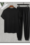 Los Angeles Printed T-Shirt and Pants Set in Large Sizes, Cool Design and Different Colors - 2