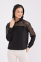 Katie Women's Hooded Sports Sweatshirt Black