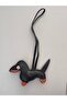 New Trend Bag Charm Leather Mini Sausage Dog Bag Ornament - 3
