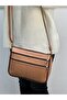 Genuine Leather, Cross Strap, Daily Bag, Women's Shoulder Bag, Sand Brown 25*21*8 cm - 3