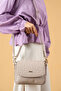 Women's Two-Strap Stone Color 3-Compartment Hand & Shoulder Bag and Wallet Combination-Bd2185 - 2
