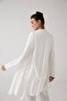 Women's Ecru Special Design Lace Cotton Maternity Maternity Dressing Gown Pajama Set Set - 4