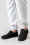 Men's Genuine Leather Shoes, Casual Shoes, Summer Shoes, Loafer Shoes, Black Nubuck - 2