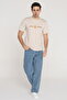 Men's Chest Logo Printed 100% Cotton T-Shirt - Log - 2