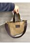 Mini Size Magnetic Candle Canvas Camel Handbag / Crossbody Bag - 3