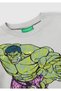 Boy's Gray Melange Marvel Hero Printed Logo Label T-Shirt - 3