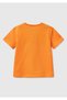 Boy's Orange Benetton Logo Printed T-Shirt - 2