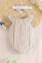X Silk Atlas Muslin Bandana Cute Bodysuit - 2