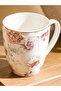 Flower Printed Porcelain Mug - 350 ml - 4
