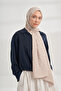 Cotton Monogram Geometric Pattern Shawl - Stone