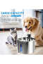 Stainless Steel Cat Water Fountain with Water Level Window - 4