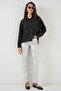 5924 Women's Silver Striped Shirt - Black - 2