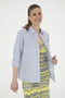 Cotton Linen Blended Comfortable Fit Blue Women's Shirt - 2