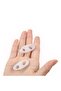 1 Pair of Toe Separators with 2 Finger-Interlocking Little Toe Rings, Silicone Anti-Callus Roller - 4