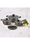 Since 1911, Made In Brazil - Sicilia 7 Pieces Hazelnut Aluminum Cookware Set - 6