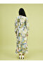 Lcw Modest Green Judge Collar Patterned Women's Shirt Dress - 5