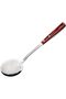 Since 1911, Made In Brazil - Stainless Steel Skimmer With Treated Red Polywood Handle