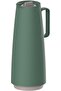 Since 1911, Made In Brazil - Exata Green Plastic Thermal Flask With 1 Liter Glass Liner